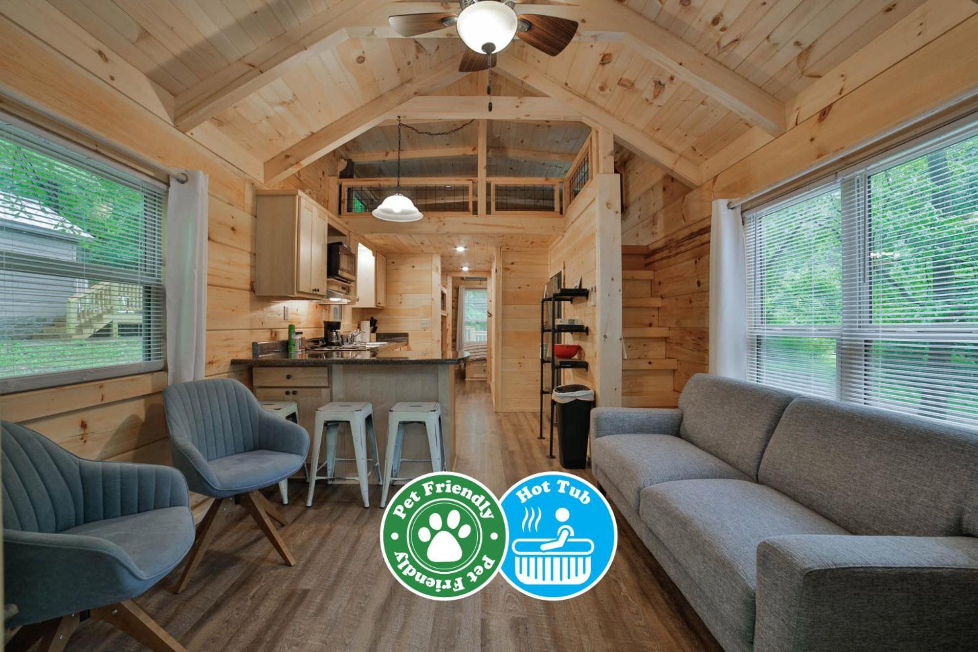 Lena Cabin Wooded Tiny Cabin - Hot Tub Chattanooga Eksteriør bilde
