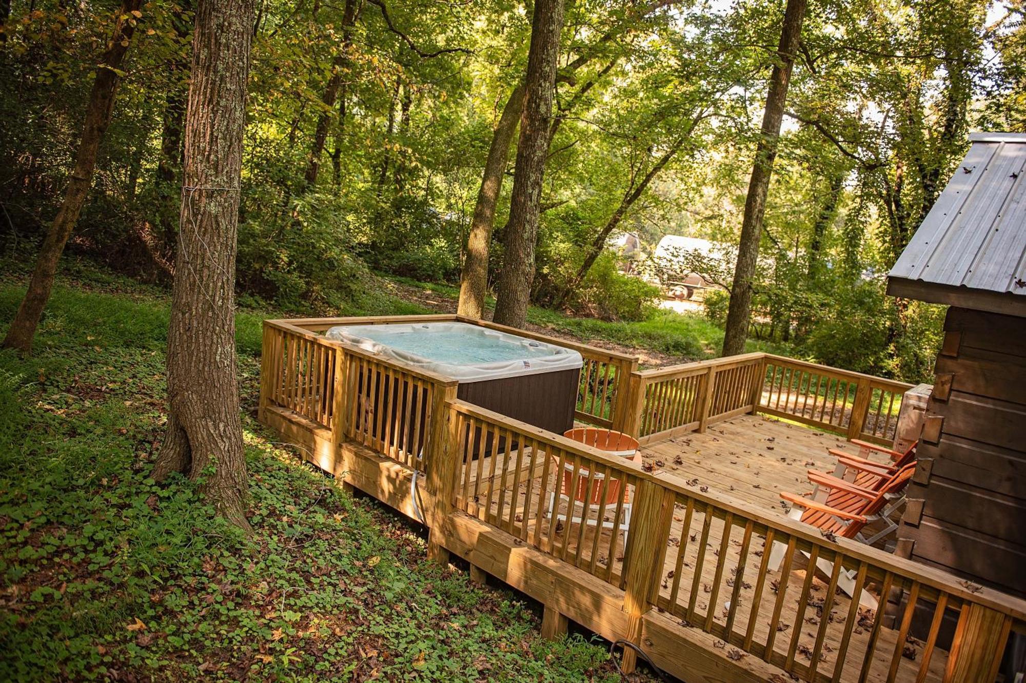 Lena Cabin Wooded Tiny Cabin - Hot Tub Chattanooga Eksteriør bilde