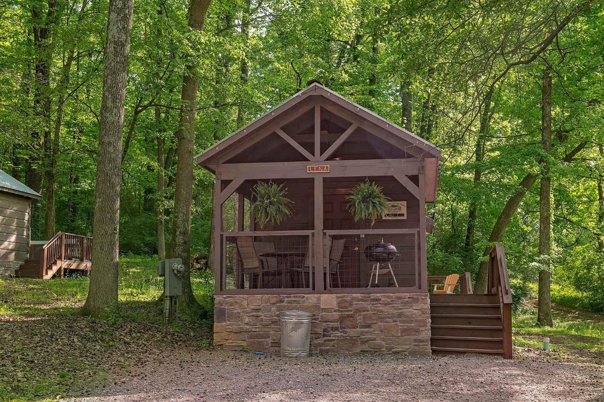 Lena Cabin Wooded Tiny Cabin - Hot Tub Chattanooga Eksteriør bilde